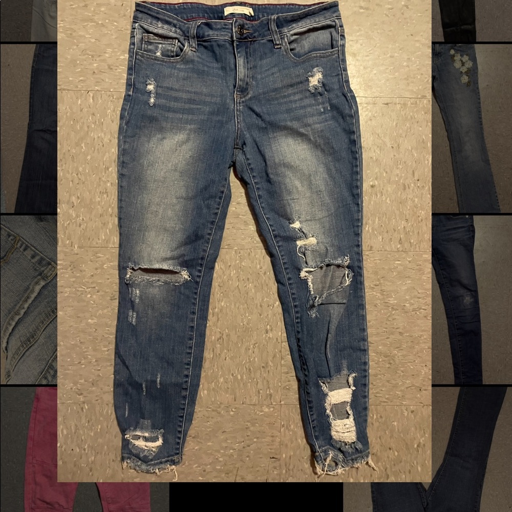 Ripped Blue Jeans
